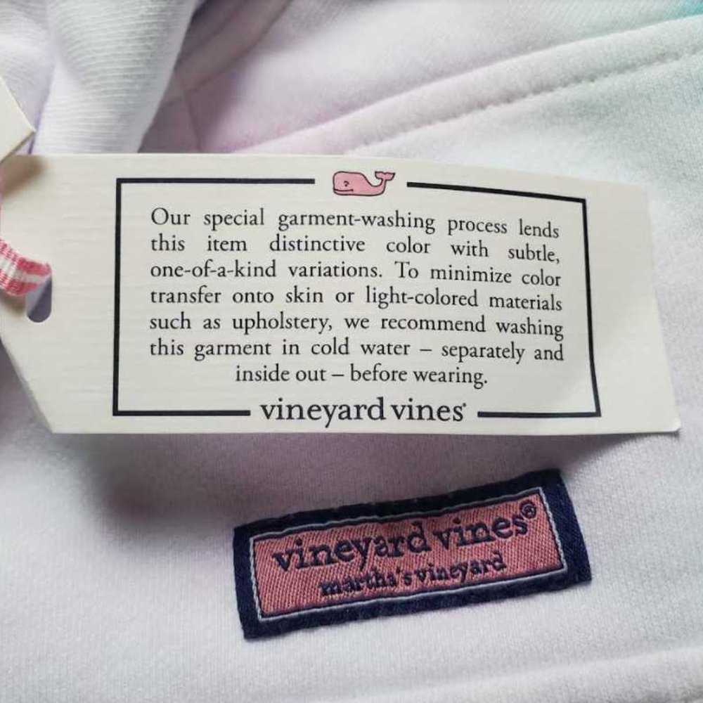 New women's M Vineyard Vines tie dye funnel neck shep shirt sweater - Picture 4 of 8